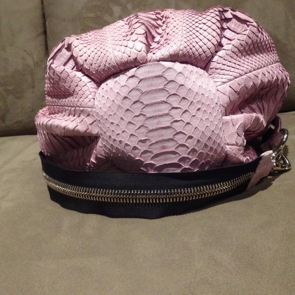Sang A Mini Pop Bag In Lavender Python Rare! Mint! - image 4
